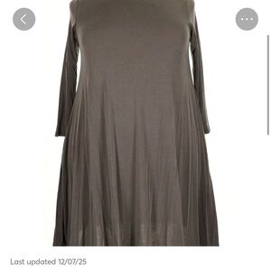 Honey and Lace Charcoal Long Sleeve Dress